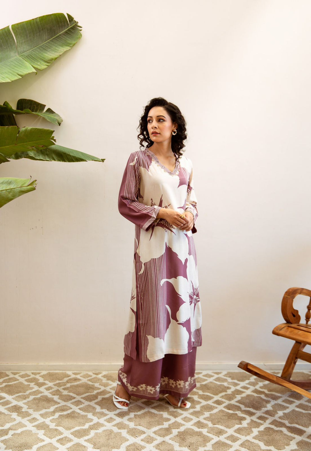 Prapti Mulberry Printed Kurta Pant Set