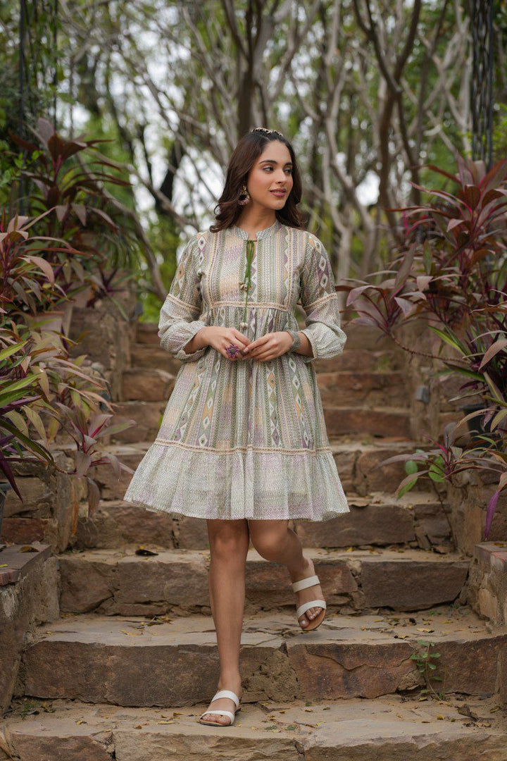 Jasheela Fern Printed Cotton Dress