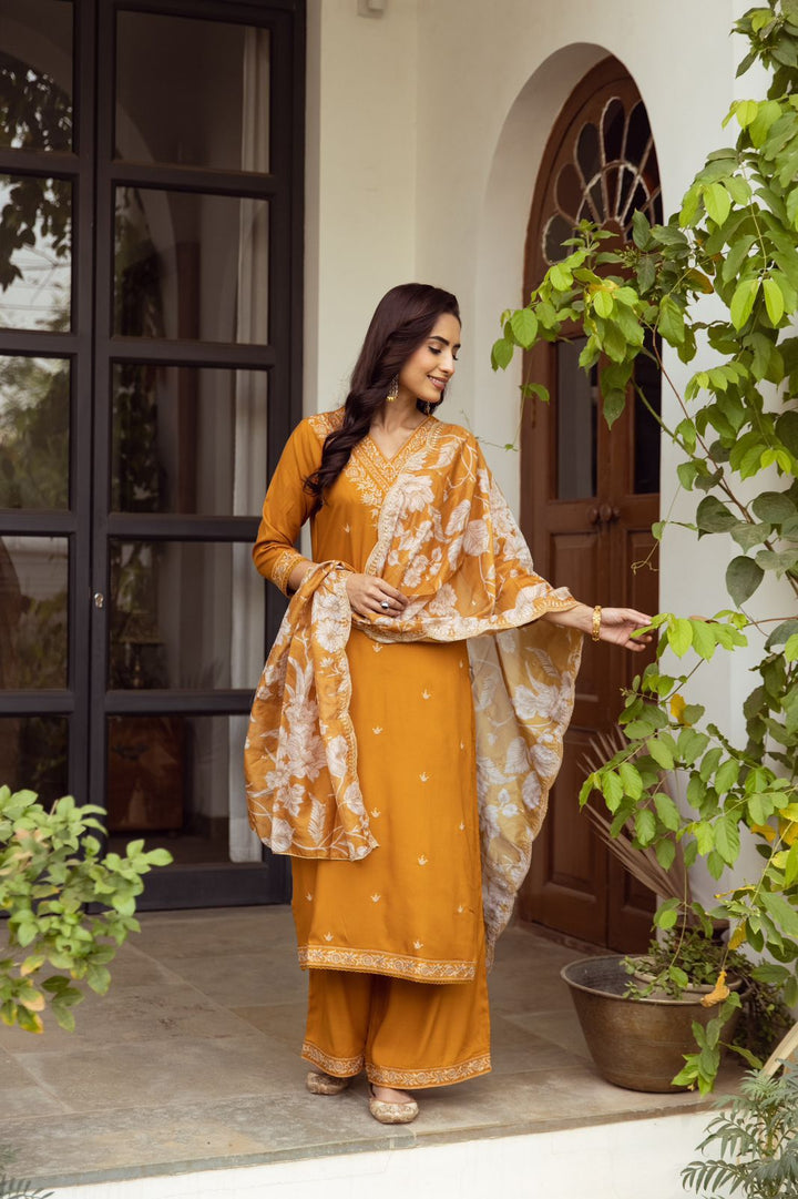 Sargun Amber Work Suit Set