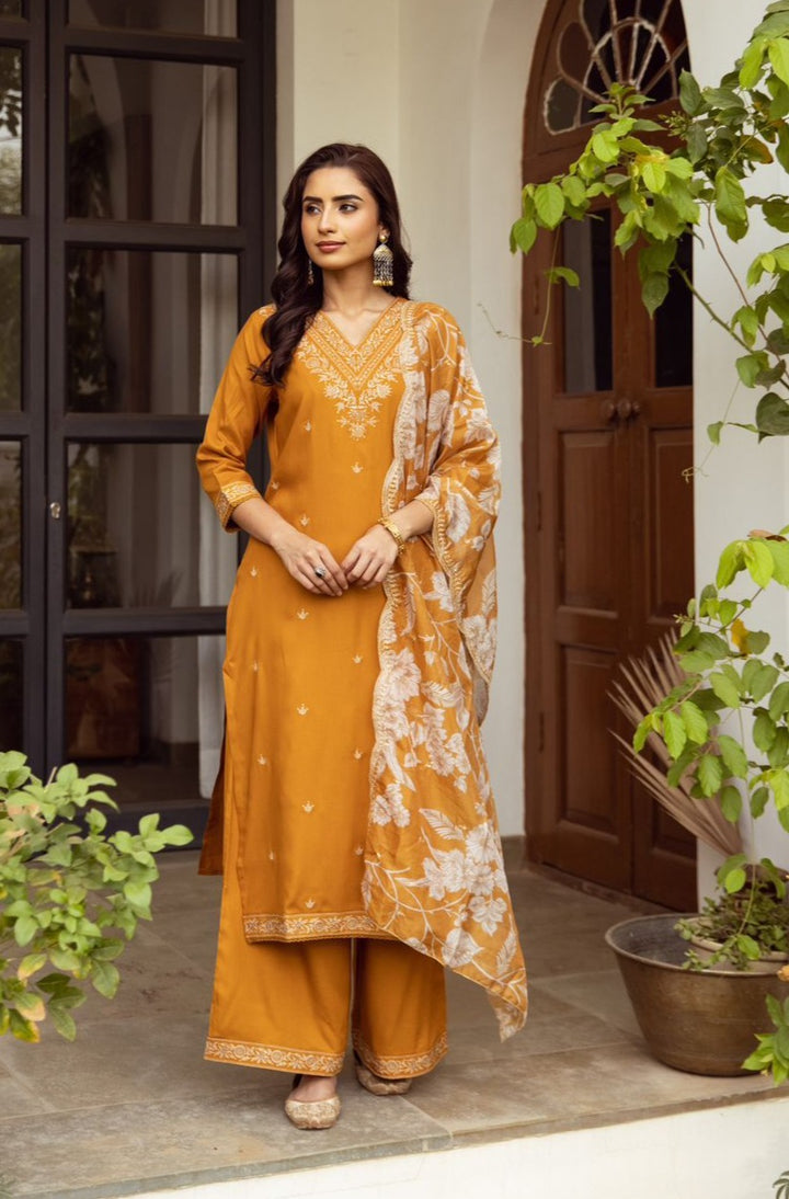 Sargun Amber Work Suit Set