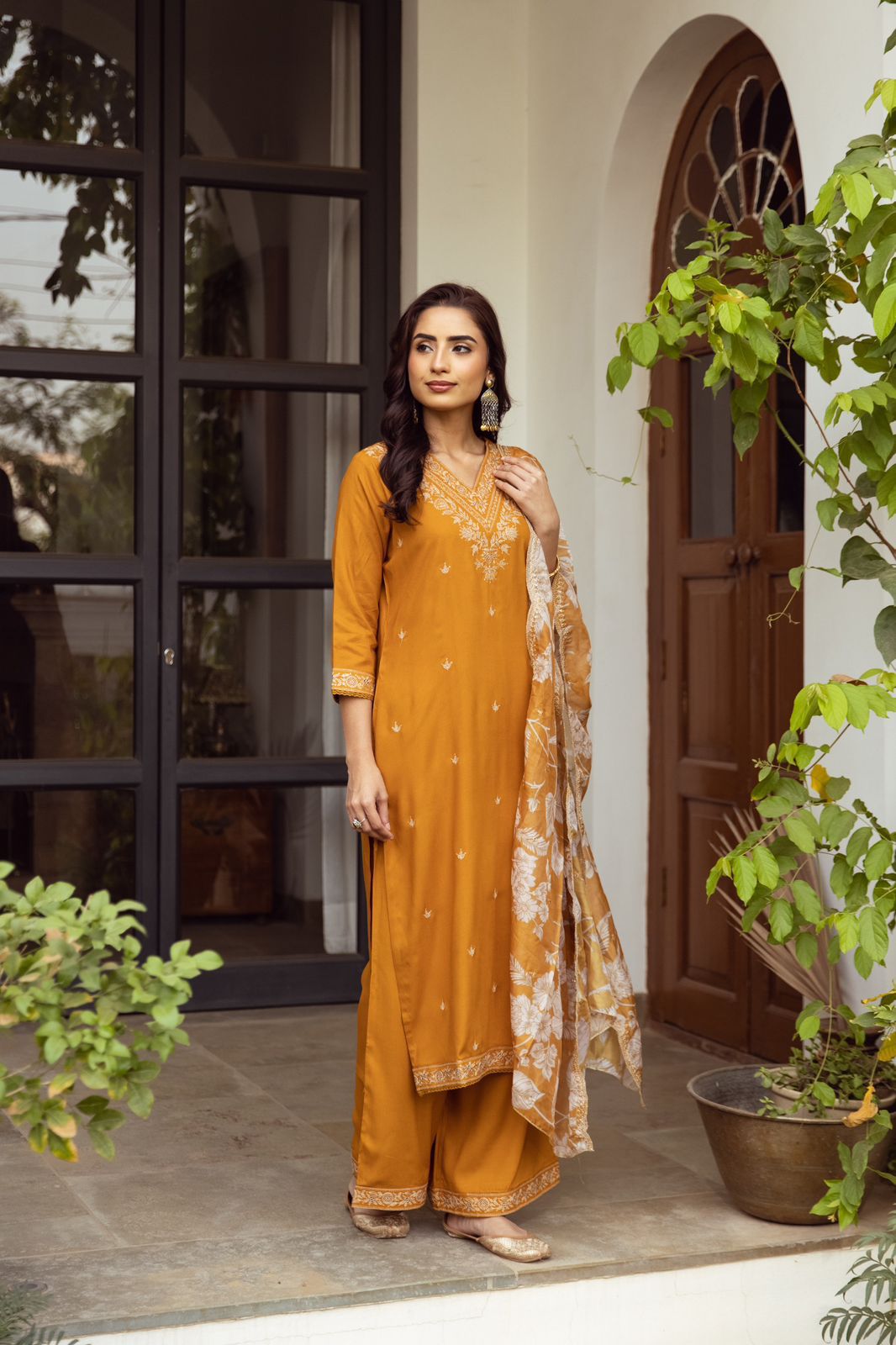 Sargun Amber Work Suit Set