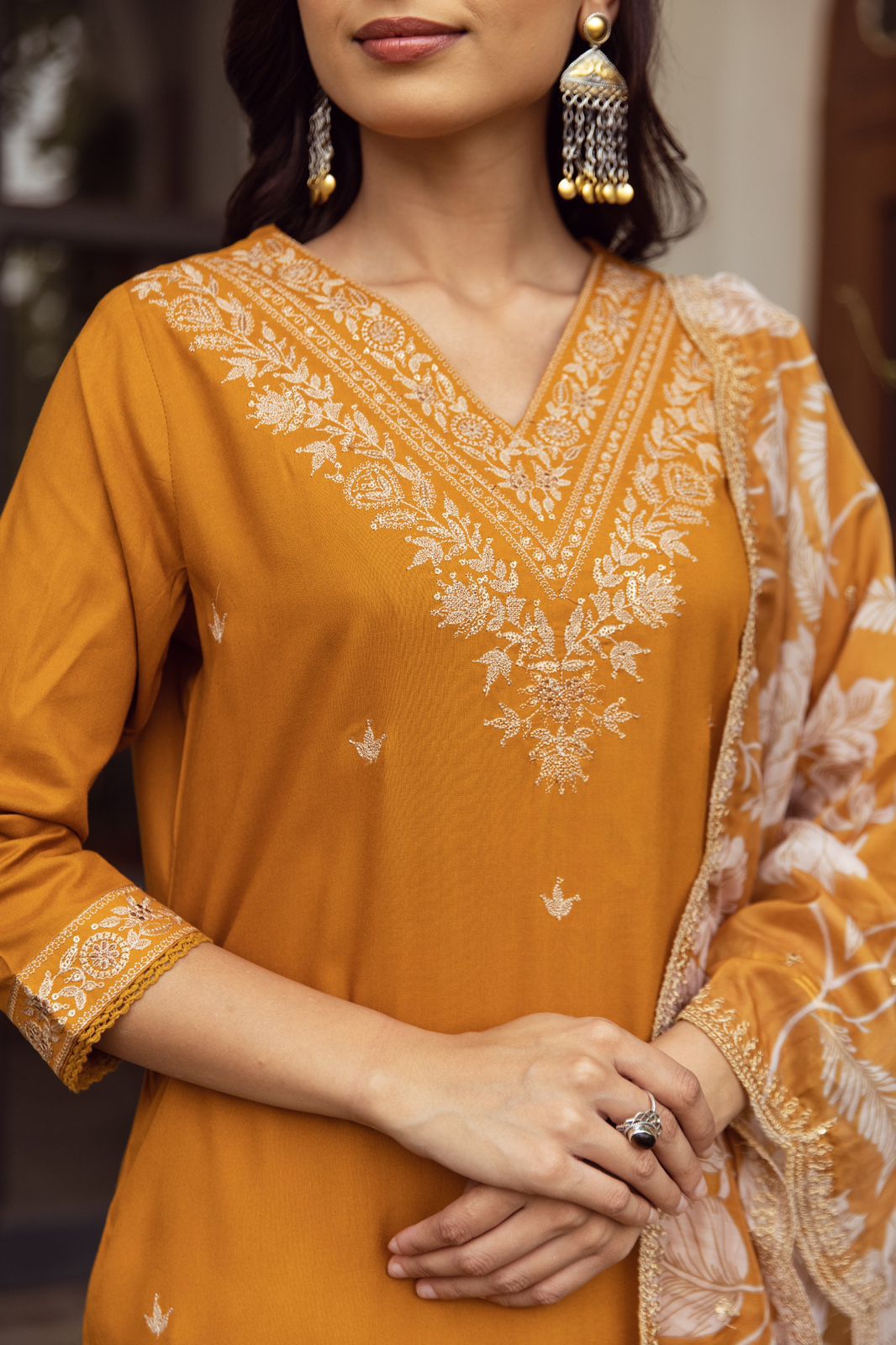 Sargun Amber Work Suit Set