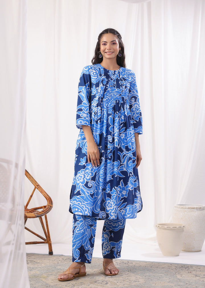 Harshini Sky Printed Cotton Co-ord Set