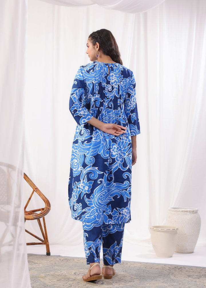 Harshini Sky Printed Cotton Co-ord Set