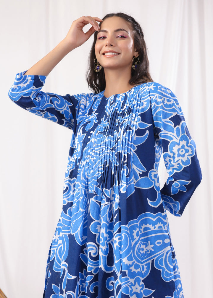 Harshini Sky Printed Cotton Co-ord Set