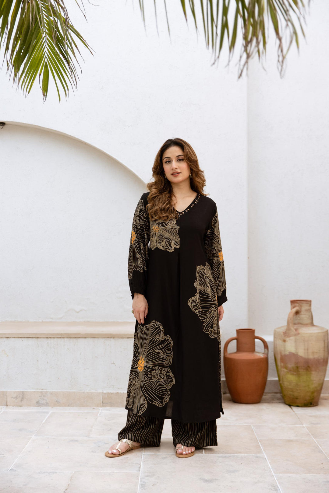 Siya Raven Printed Kurta Pant Set