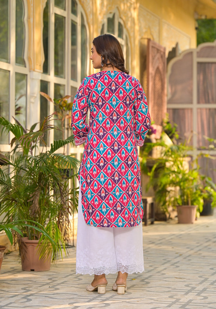 Aranya Ikat Print Premium Pure Cotton Suit Set