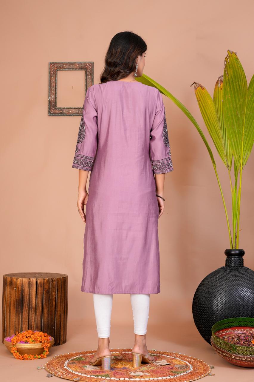 Layla Mellow Embroidered Kurti