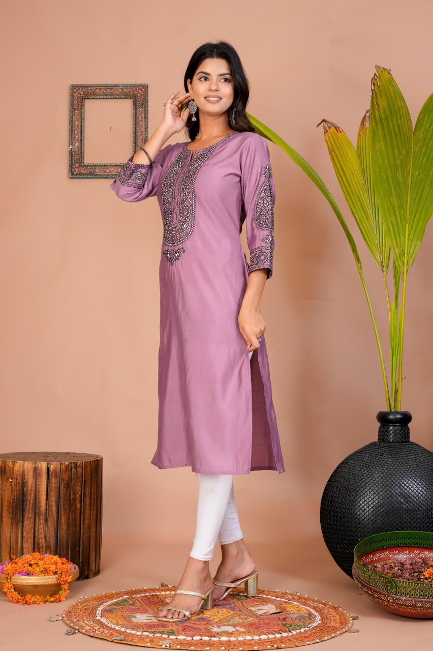 Layla Mellow Embroidered Kurti