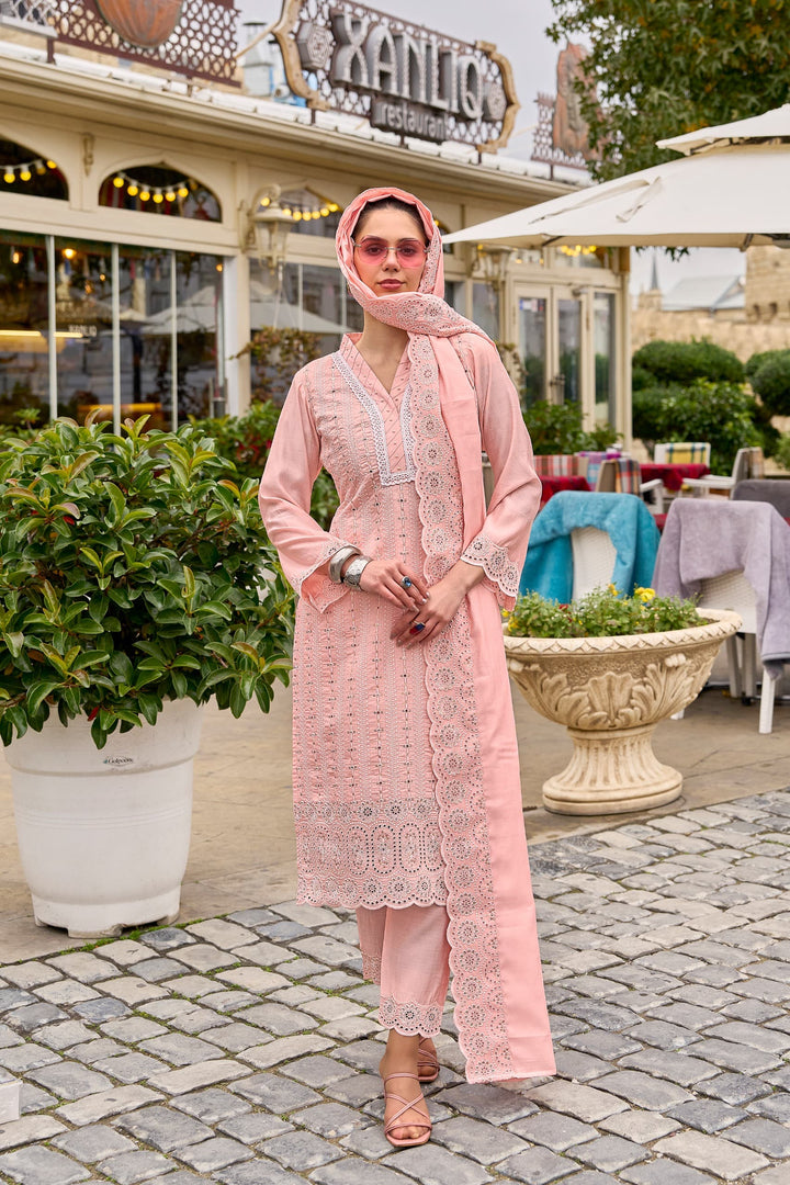 Ayat Blossom Full Embroidery Premium Lawn Suit Set