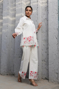 Tridhara Misri Cotton Embroidered Co-ord Set