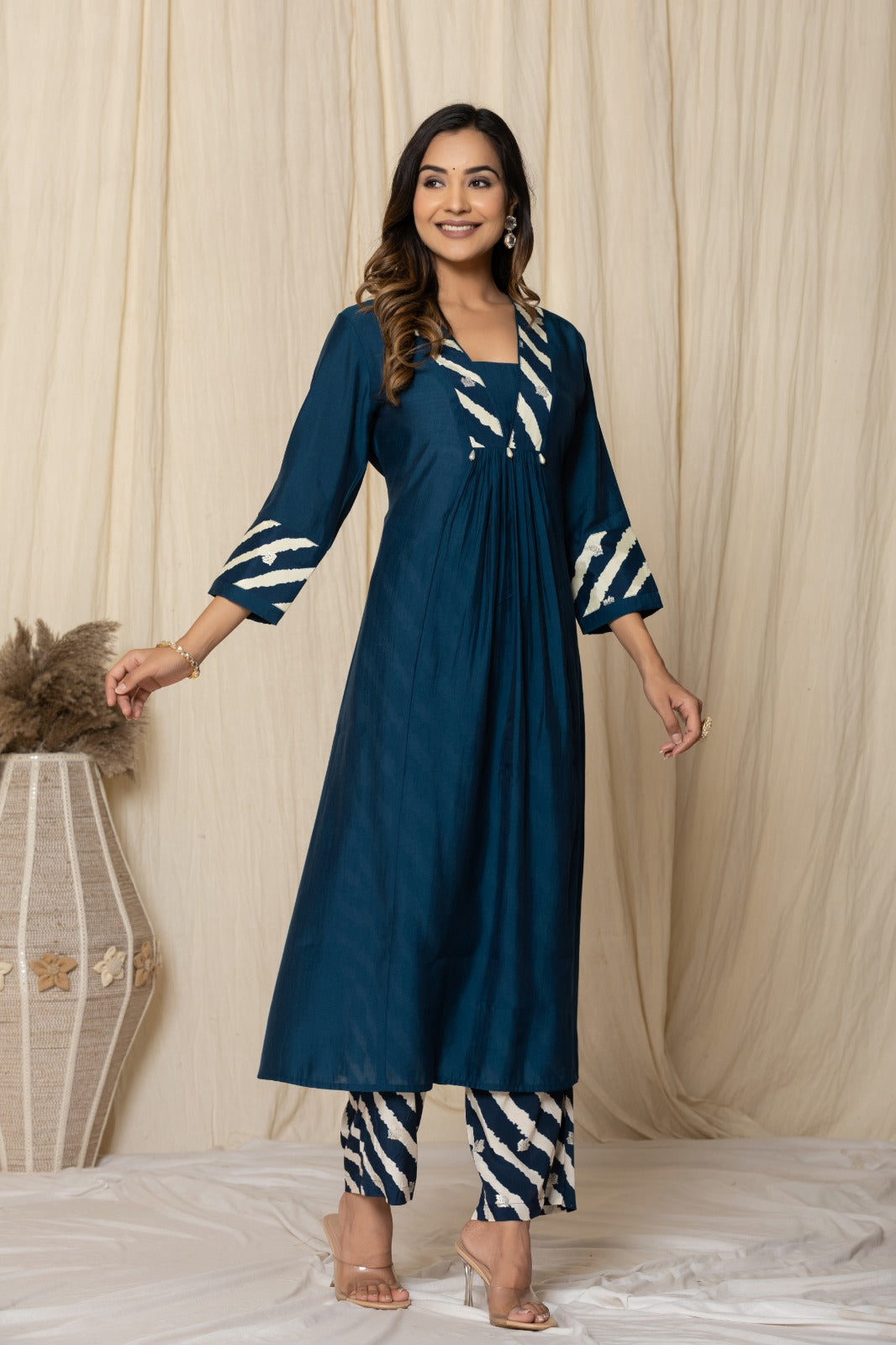 Mika cobalt Kurta Pant Set