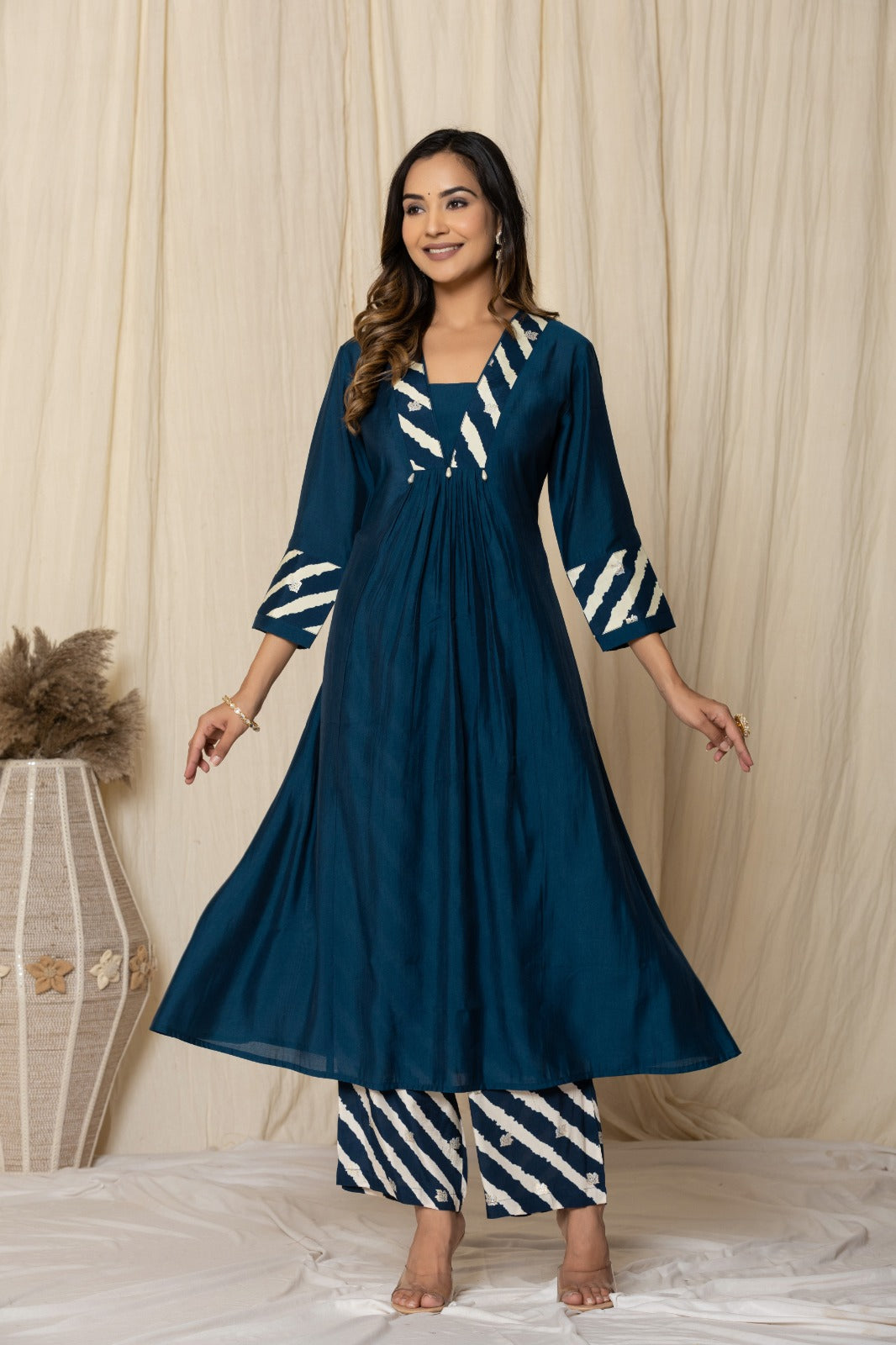 Mika cobalt Kurta Pant Set