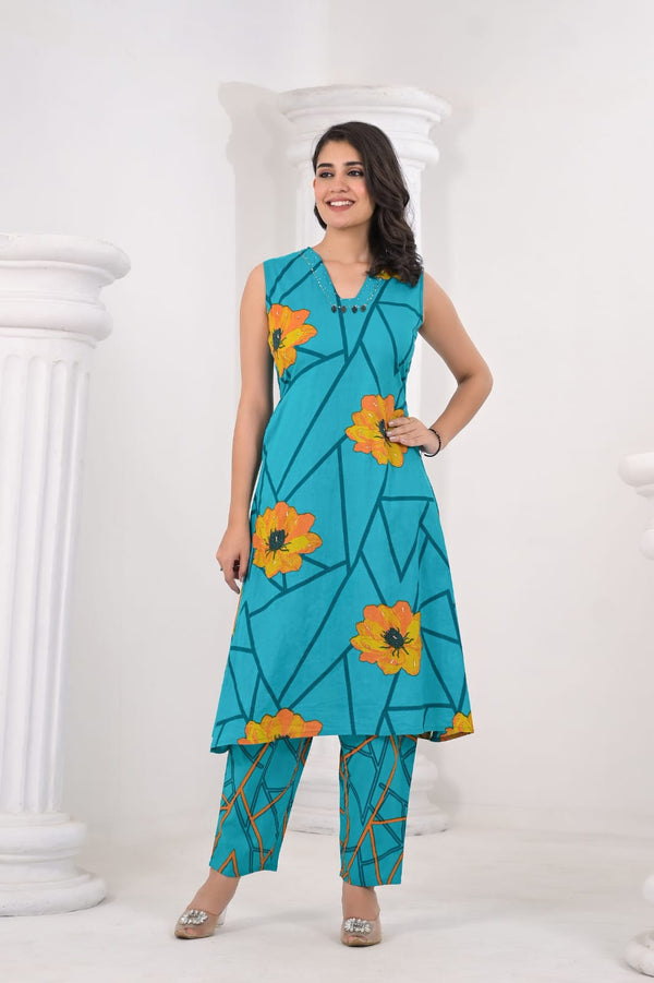 Colba Iris Cotton Co-ord Set