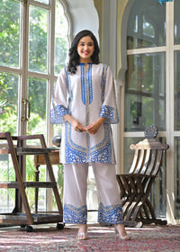 Vastramaya Cloud Printed Cotton co-ord set