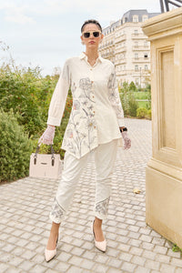 Shina Pearl Embroidery Cotton Co-ord Set