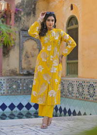 Yutika Amber Cotton Kurta Pant Set