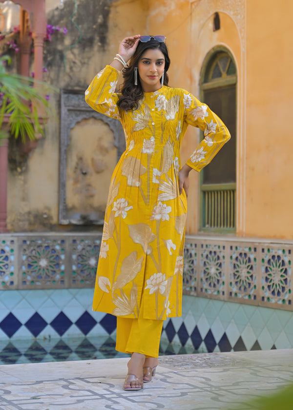 Yutika Amber Cotton Kurta Pant Set