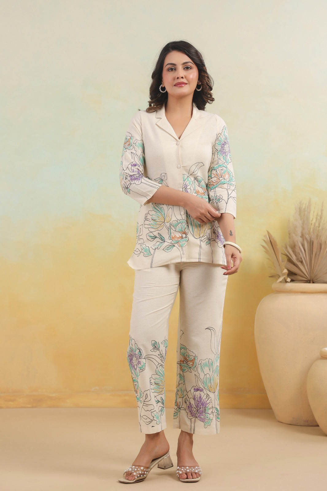 Hardik Snow Printed Cotton Co-ord Set