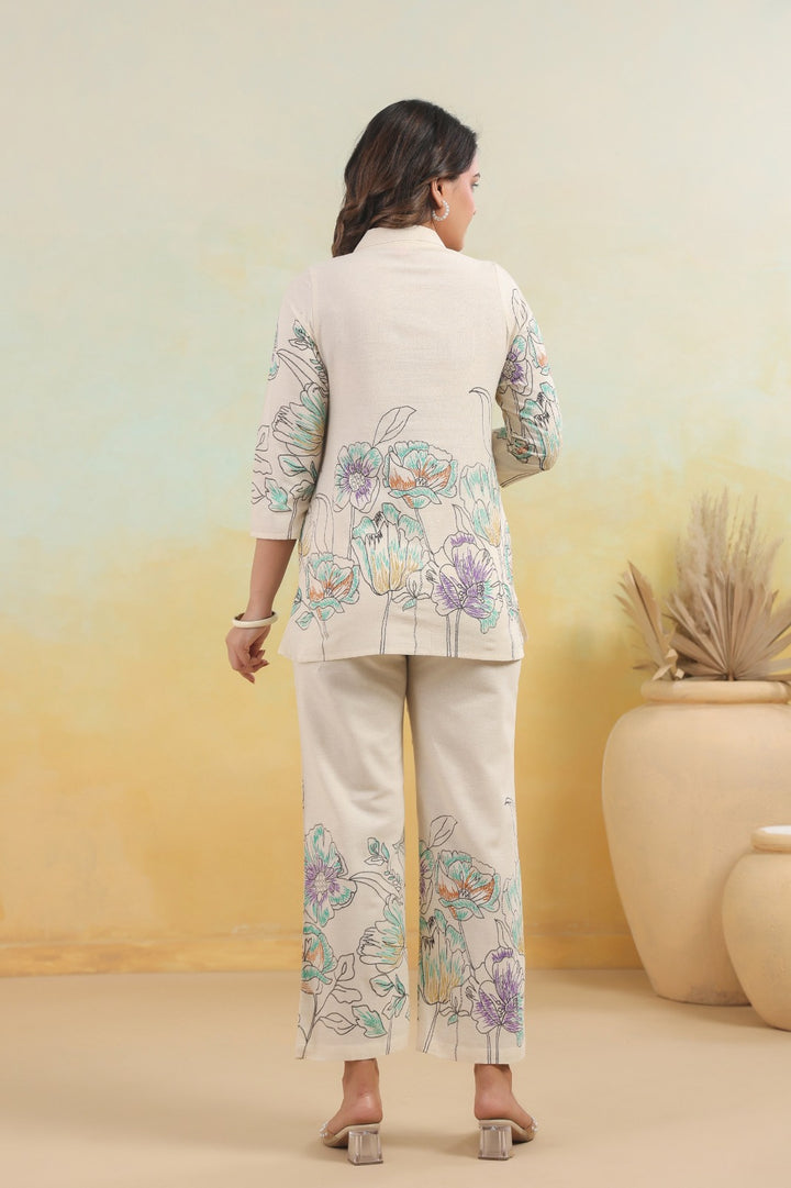 Hardik Snow Printed Cotton Co-ord Set