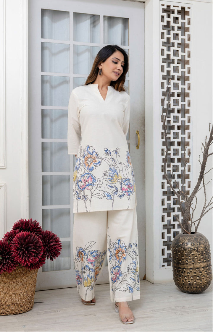 Hardik Daffodil Printed Cotton Co-ord Set