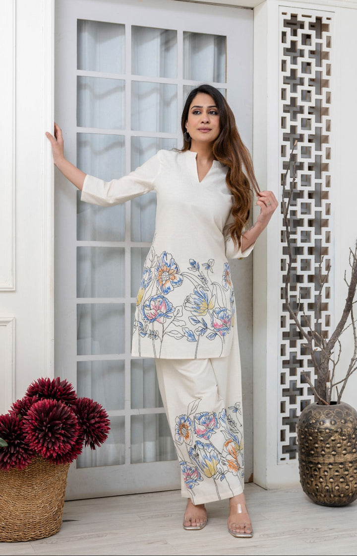 Hardik Daffodil Printed Cotton Co-ord Set