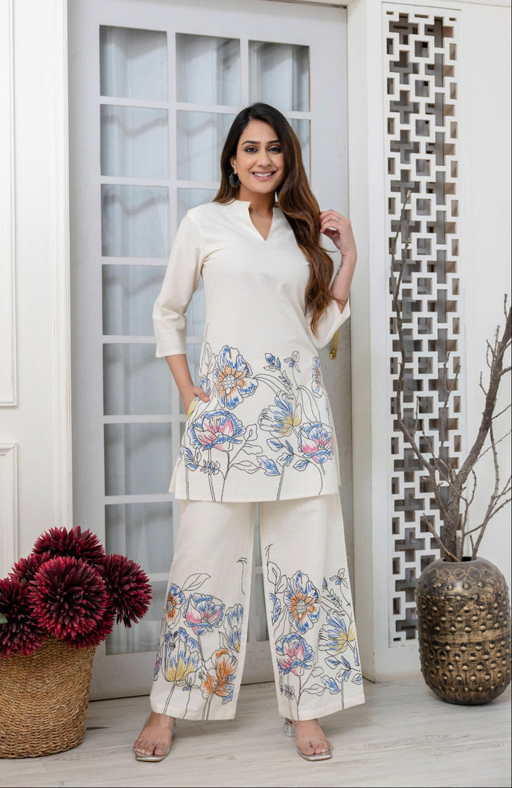 Hardik Daffodil Printed Cotton Co-ord Set