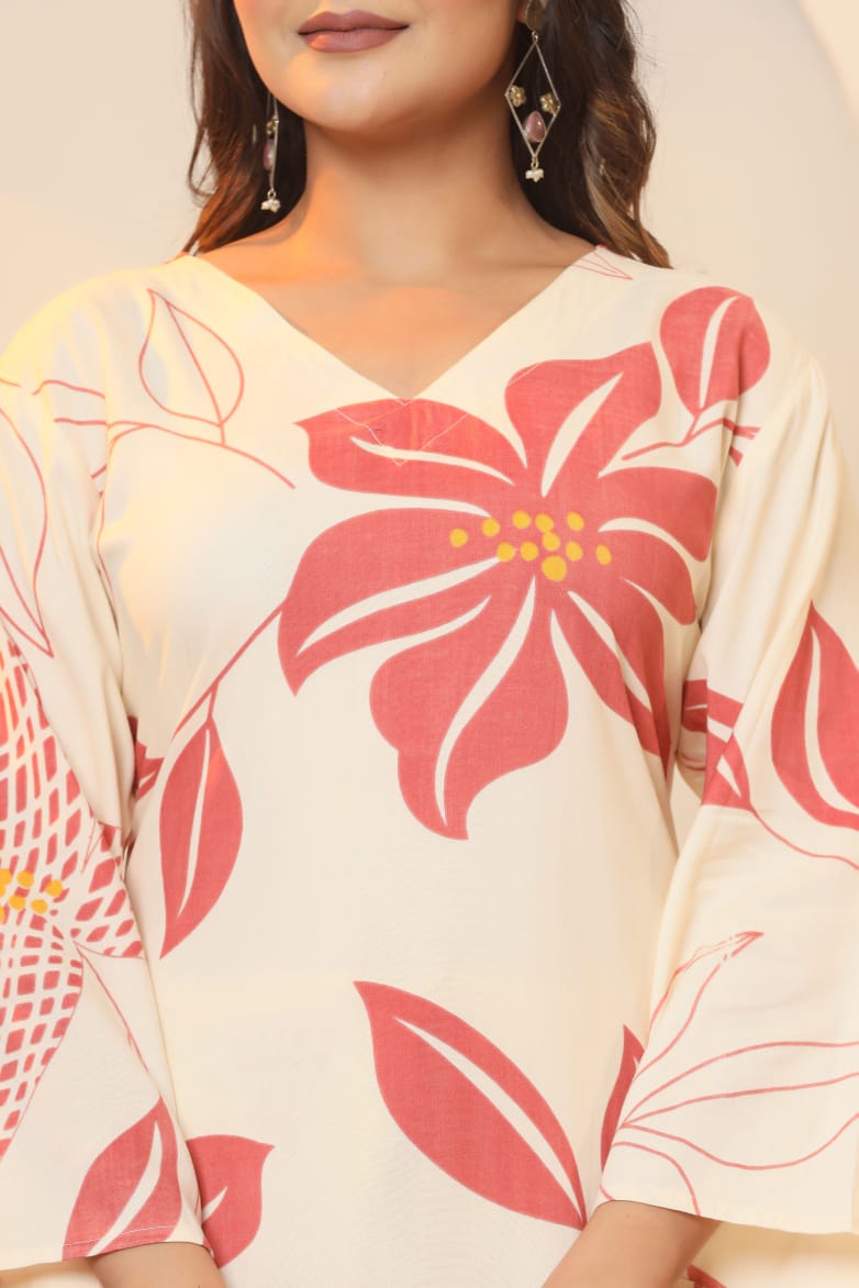 hardik tulip cotton kurta pants set