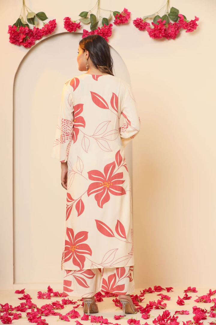 hardik tulip cotton kurta pants set