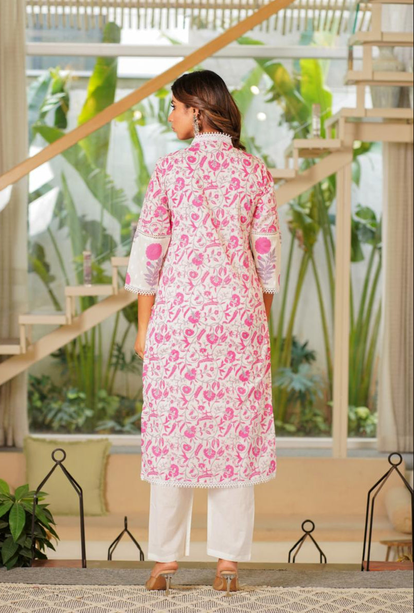 Napoly Rose Cotton Suit Set