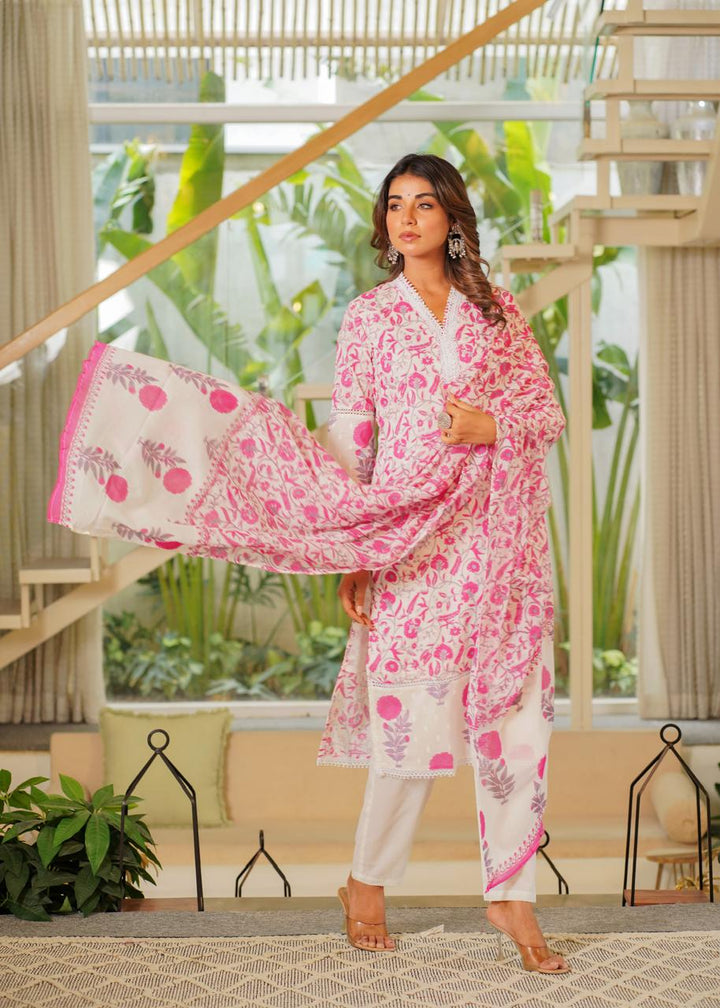 Napoly Rose Cotton Suit Set