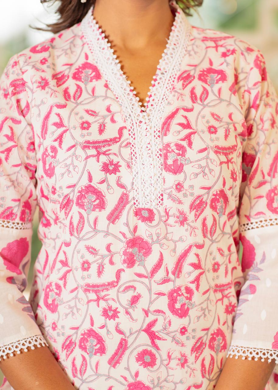 Napoly Rose Cotton Suit Set