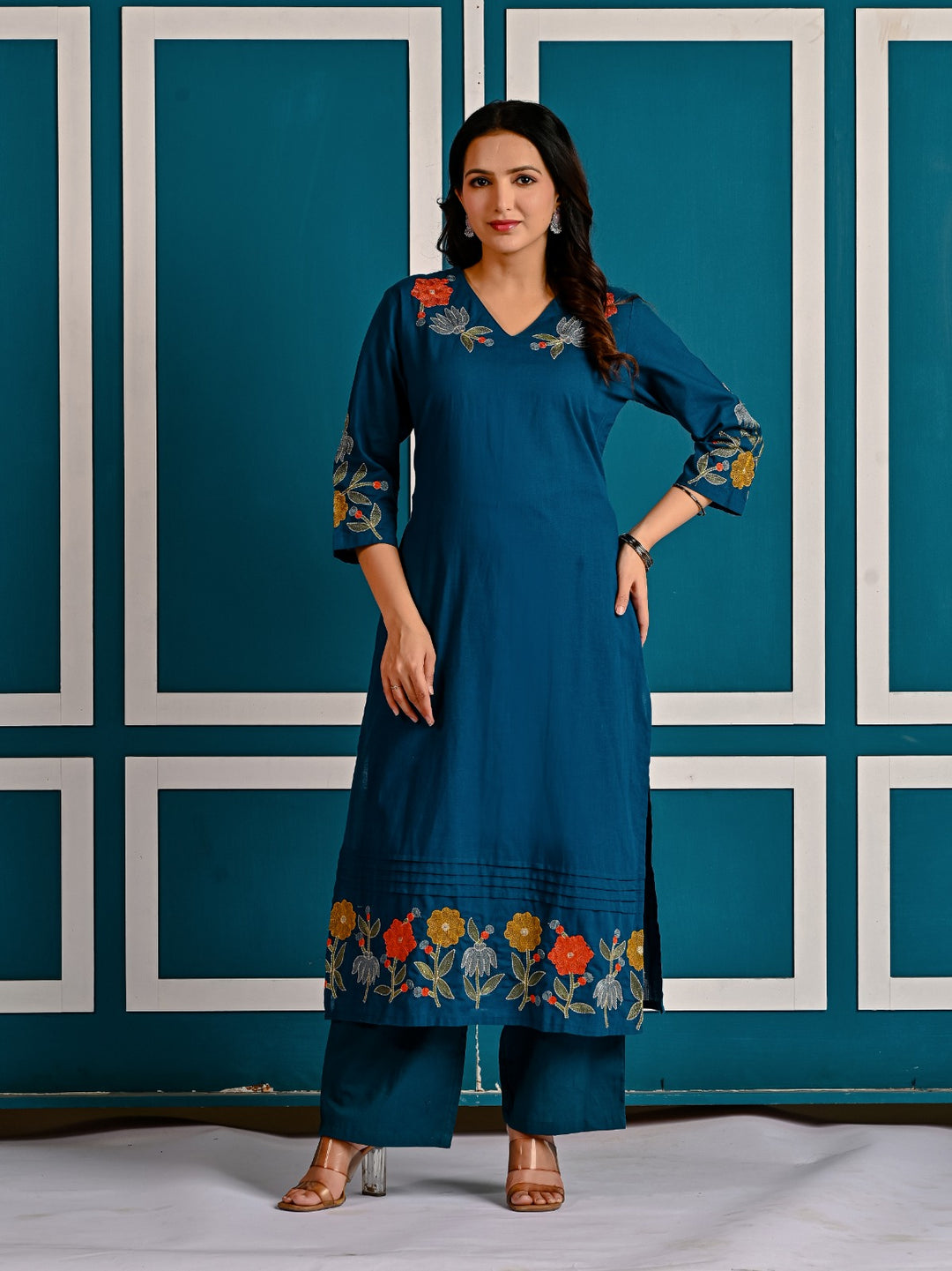 Mika Tiffany Embroidered Kurta Pant Set