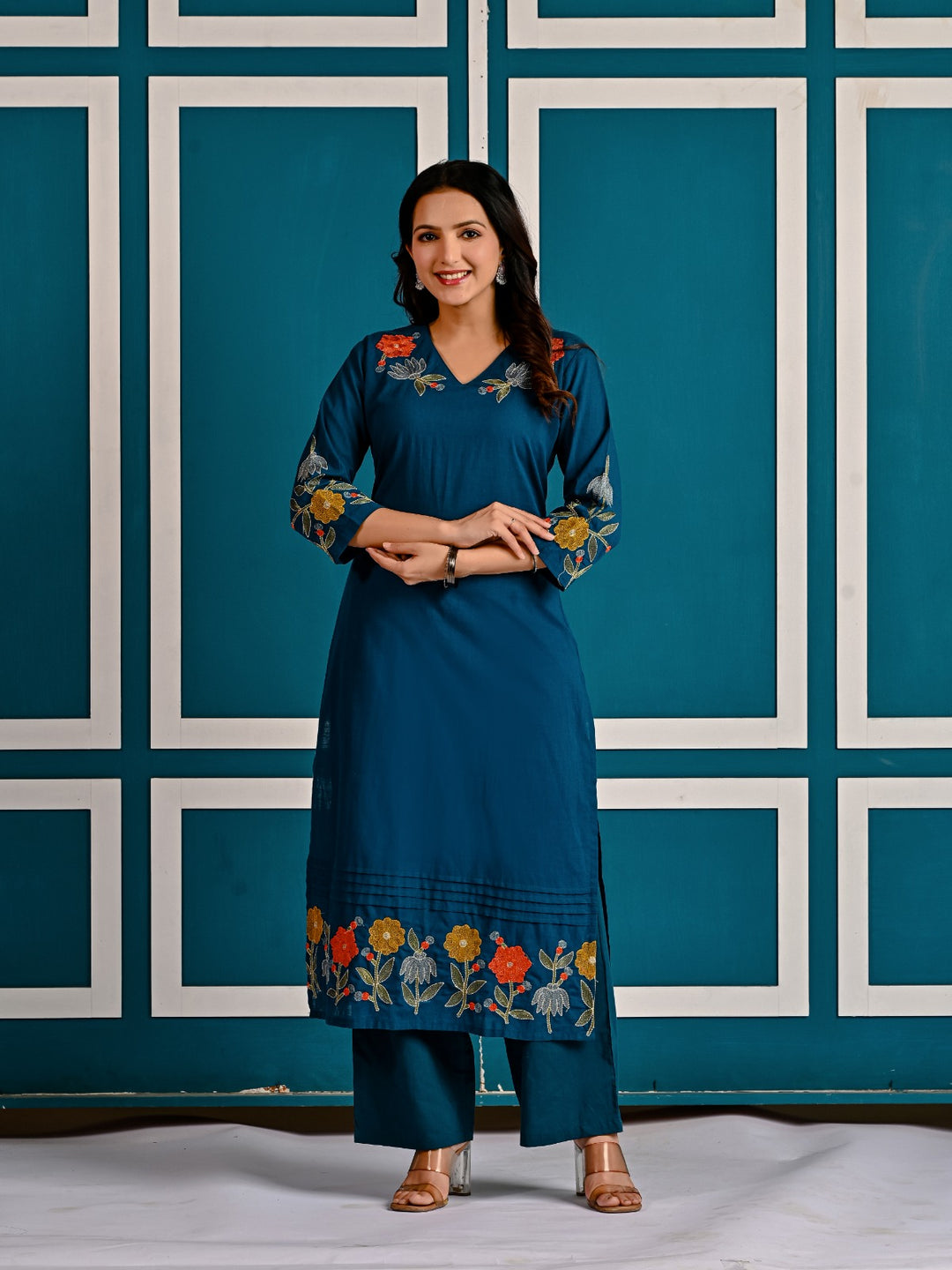 Mika Tiffany Embroidered Kurta Pant Set