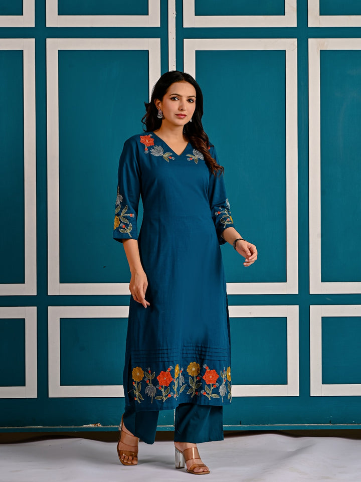 Mika Tiffany Embroidered Kurta Pant Set