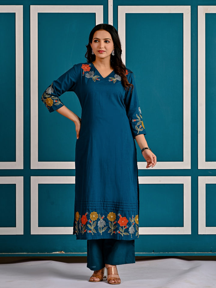 Mika Tiffany Embroidered Kurta Pant Set