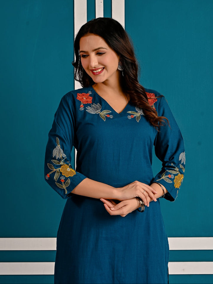 Mika Tiffany Embroidered Kurta Pant Set