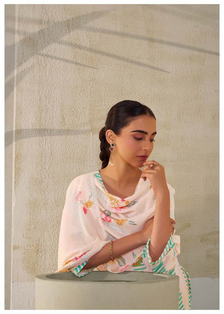 Nadira Palegreen Linen Cotton Suit set