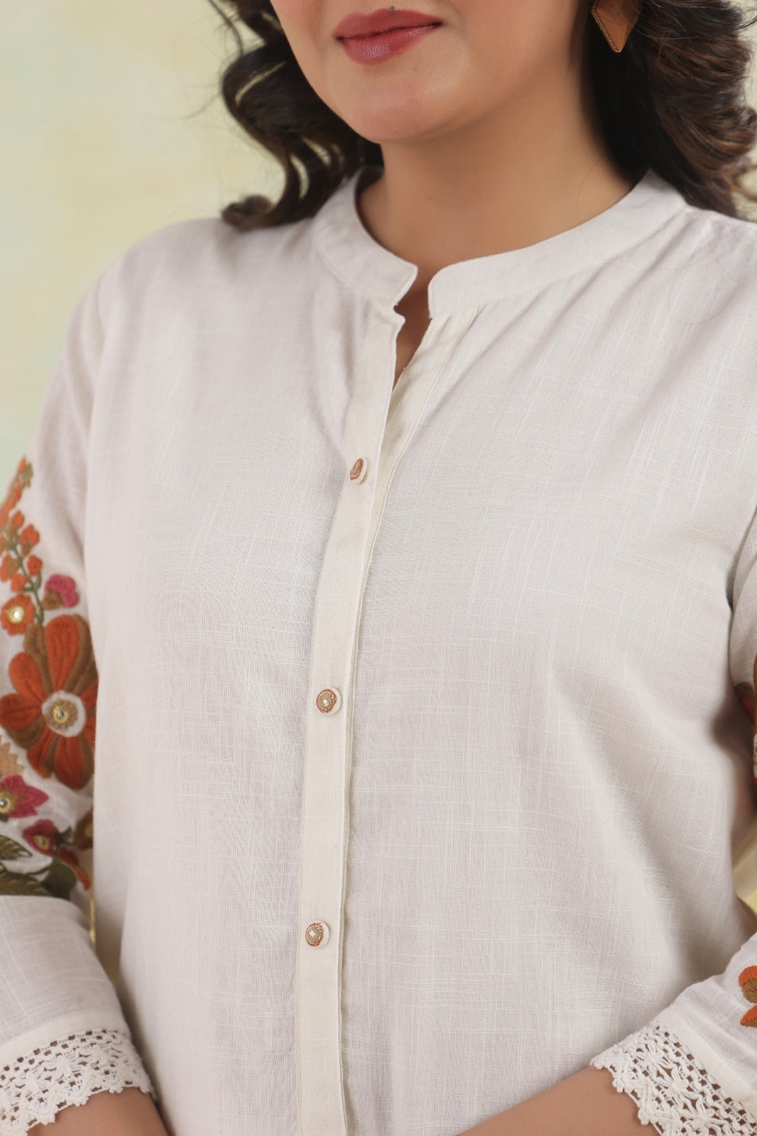 Hopipola Pearl Emnbroidery Cotton Co-ord Set