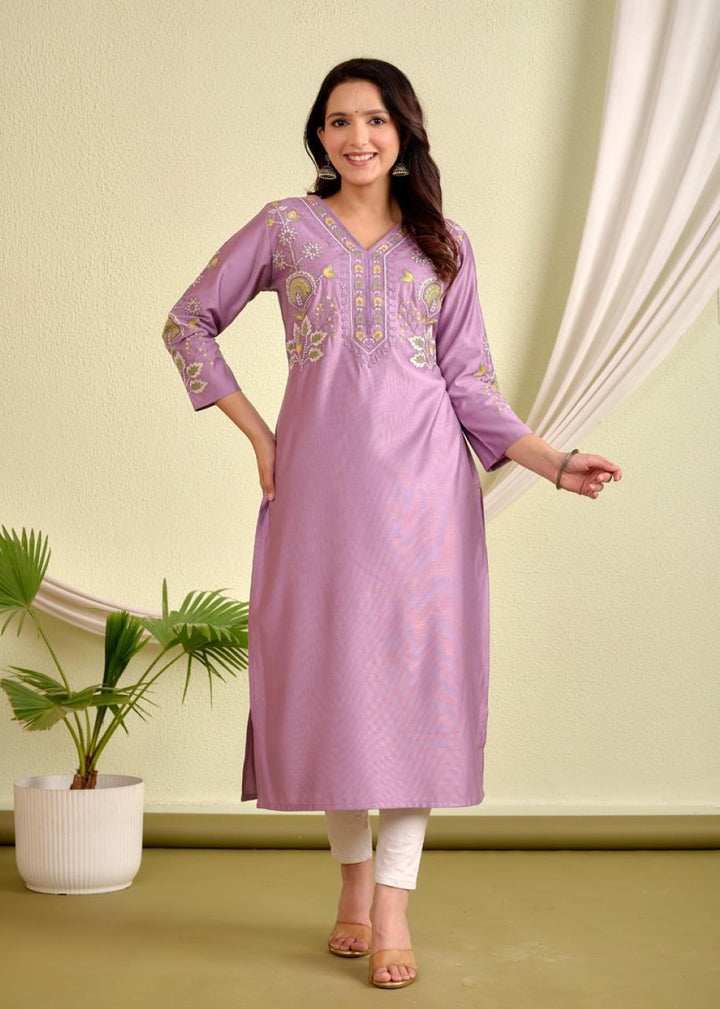 Rajhans Iris Embrodiery Kurta Pant Set