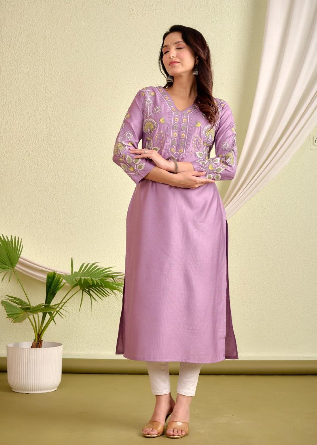 Rajhans Iris Embrodiery Kurta Pant Set