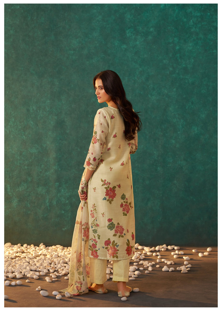 Lalitha Sunshine Floral Linen Work Suit Set