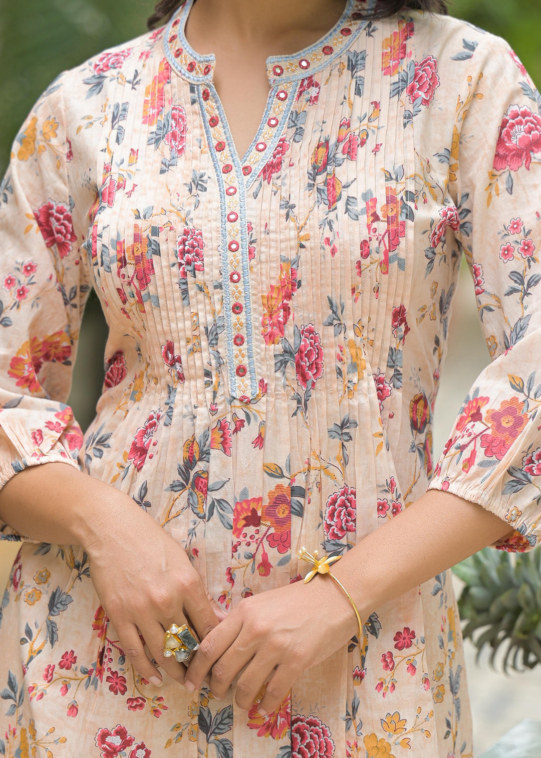 Vastramaya Caramel Printed Co-ord Set