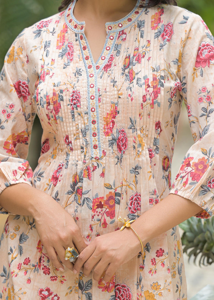 Vastramaya Caramel Printed Co-ord Set
