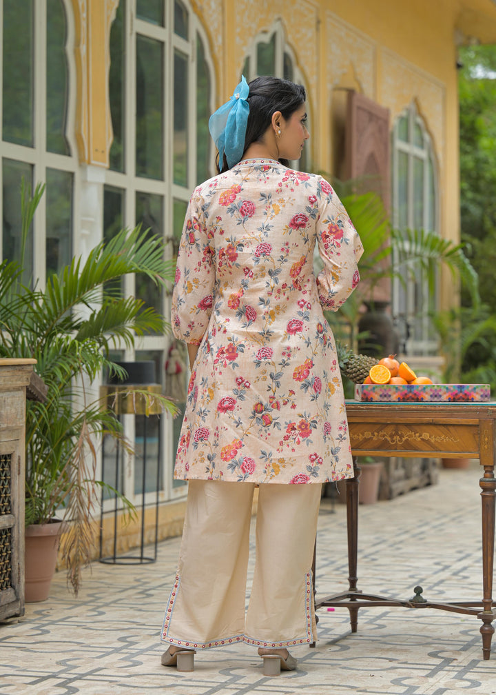 Vastramaya Caramel Printed Co-ord Set