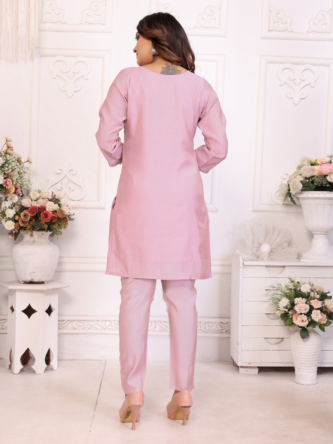 Divya Blossom Mirror Work Co-ord Set