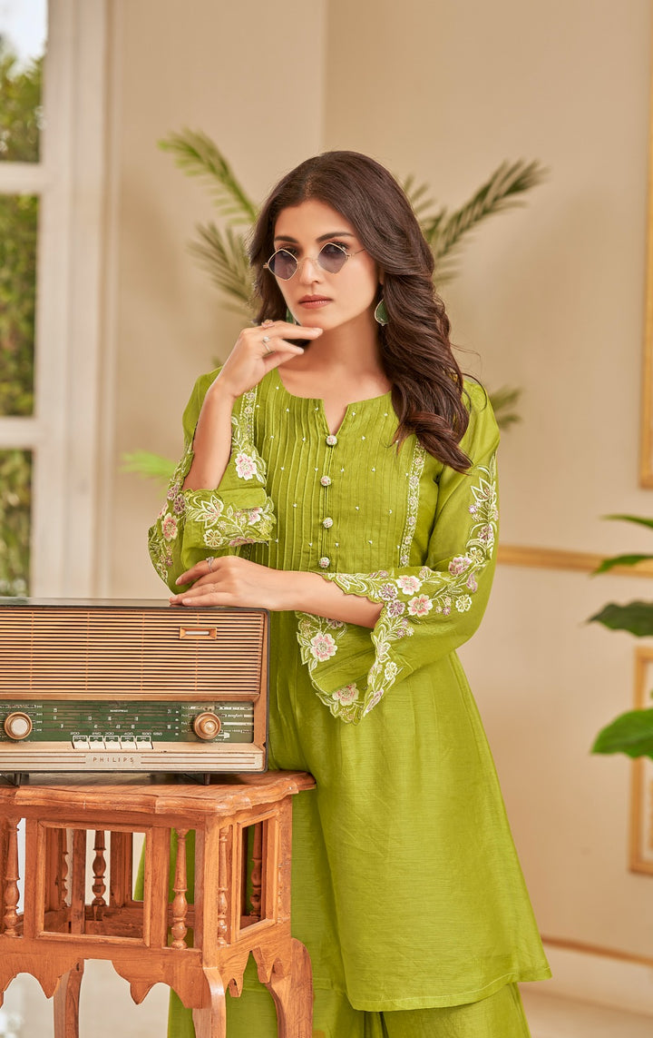 Gaurisha Barf Embroidery Premium Co-ord Set