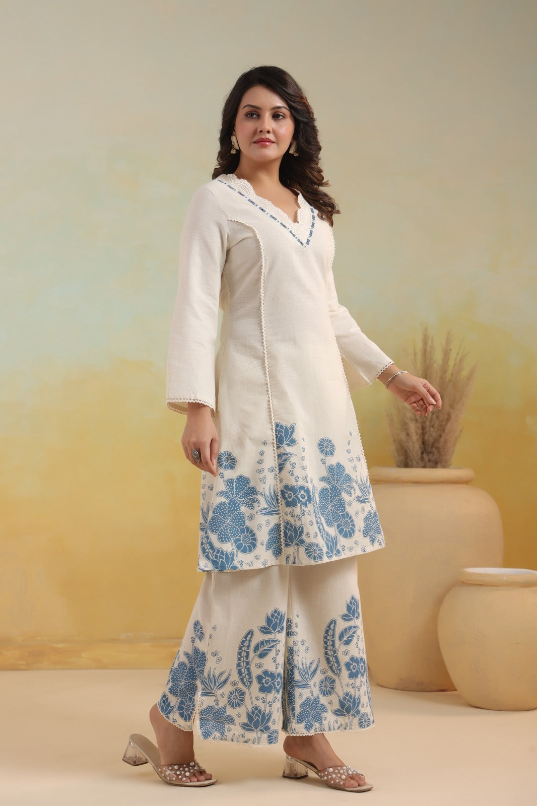 Mahua Tiffany Cotton Co-ord Set