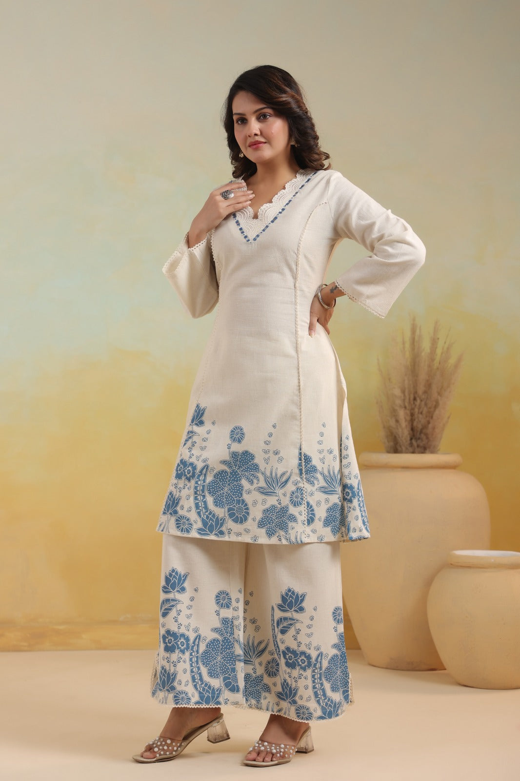 Mahua Tiffany Cotton Co-ord Set