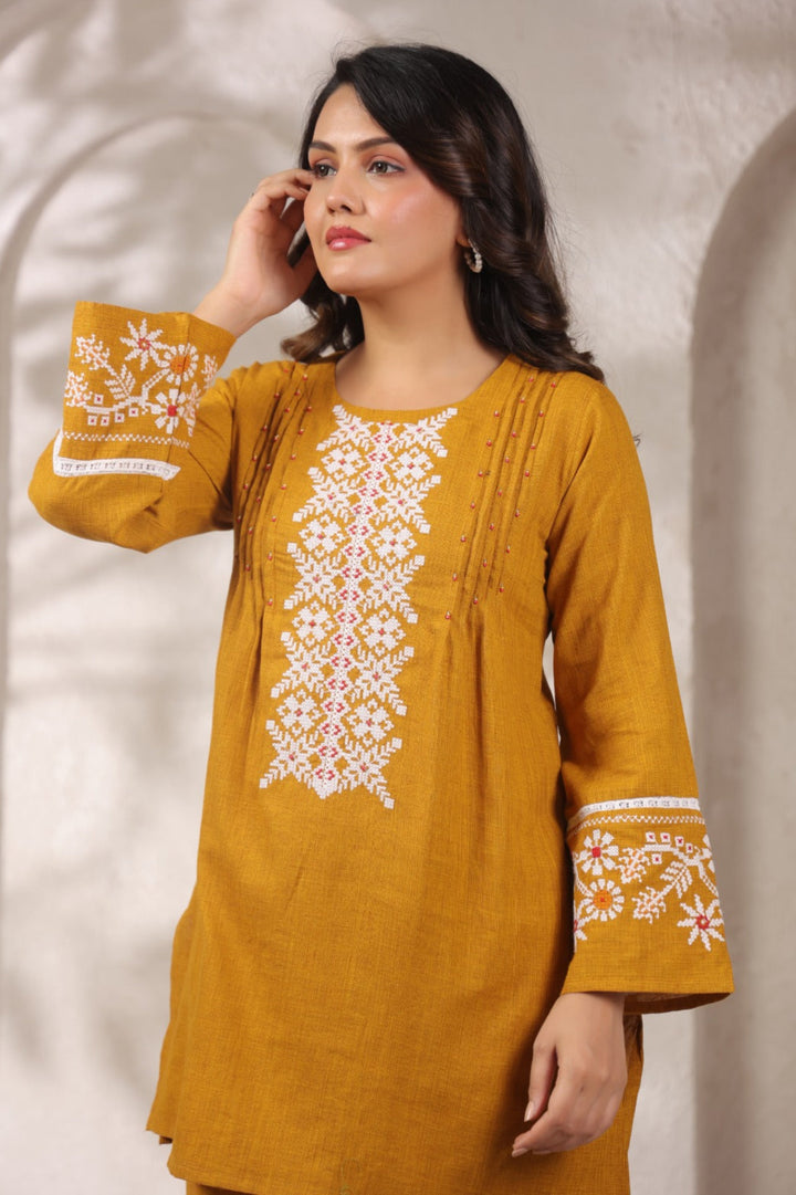 Mahua Amber Cotton Co-ord Set